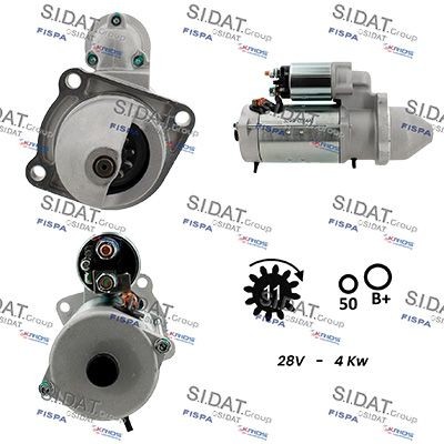 SIDAT S24BH0064A2 Starter motor 51-26201-71-57