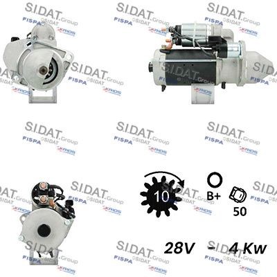 SIDAT S24BH0069A2 Starter motor 51.26201.7251
