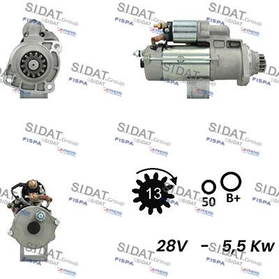 SIDAT S24BH0078A2 Starter motor M 009 T 61472