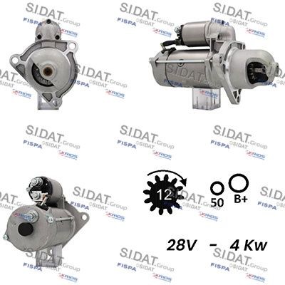 SIDAT S24BH0105A2 Starter motor 85000447