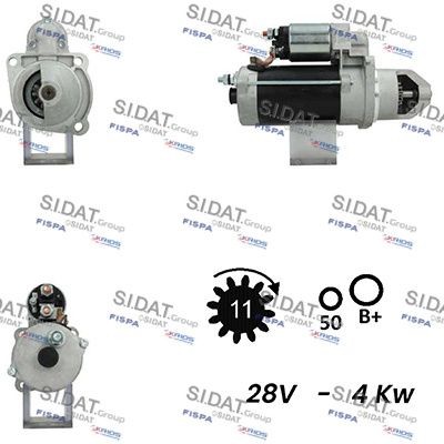 SIDAT S24BH0107A2 Starter motor 1 676 822