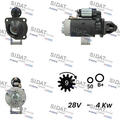SIDAT S24BH0111A2 Starter motor 1201327