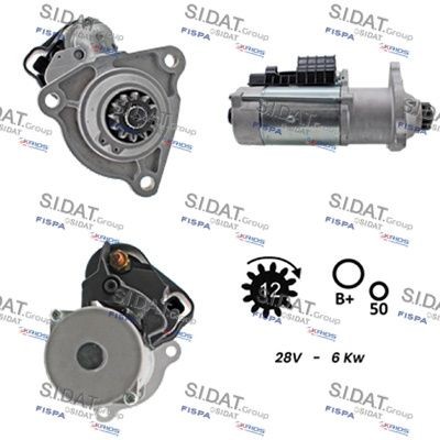 SIDAT S24BH0118A2 Starter motor 2134 699