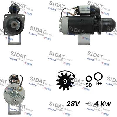 SIDAT S24BH0121A2 Starter motor 369555