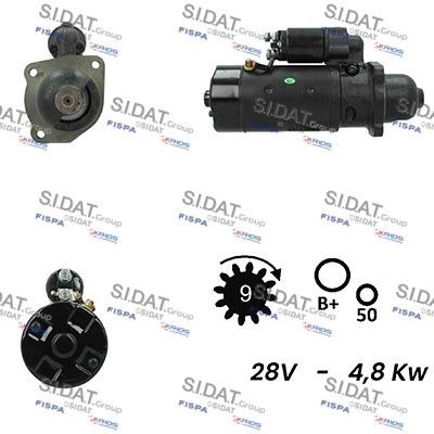 SIDAT S24BH0130A2 Starter motor 1163626