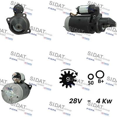 SIDAT S24BH0144A2 Starter motor A187597