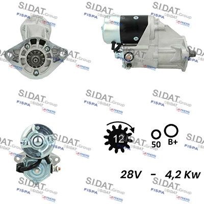 SIDAT S24DE0142A2 Starter motor 28100 17020