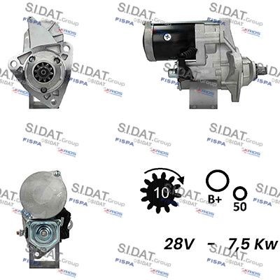 SIDAT S24DE0156A2 Starter motor 3957597
