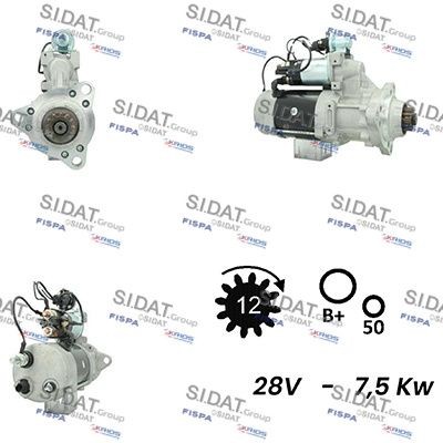 SIDAT S24DR0010A2 Starter motor 3 102 767