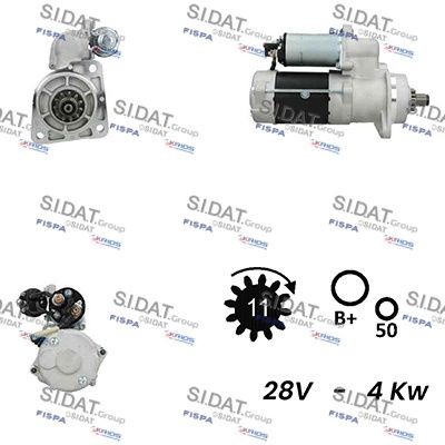 SIDAT S24DR0070A2 Starter motor 0071513401