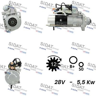 SIDAT S24MH0021A2 Starter motor 20900793