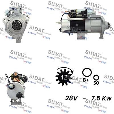 SIDAT S24MH0022A2 Starter motor 21103718
