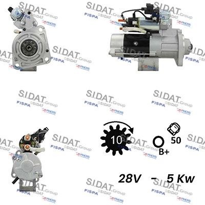 SIDAT S24MH0023 Starter motor M008T63171