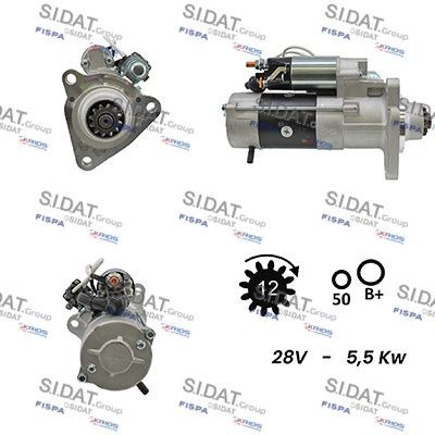 SIDAT S24MH0047A2 Starter motor M 9 T 61671