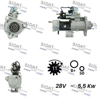 SIDAT S24MH0084A2 Starter motor M9T60471AM