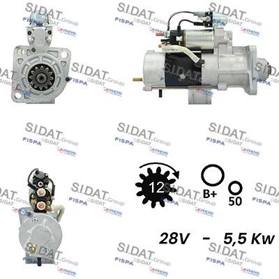 SIDAT S24MH0086A2 Starter motor 5010 508 379