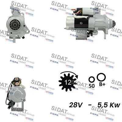 SIDAT S24MH0110A2 Starter motor M9TD2771AM