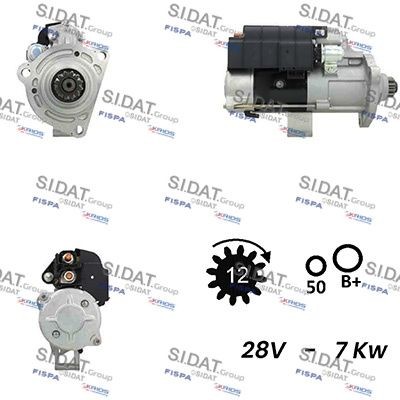 SIDAT S24MH0125A2 Starter motor M9 T 83771