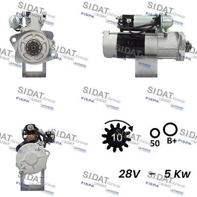 SIDAT S24MH0132A2 Starter motor 32B6600200