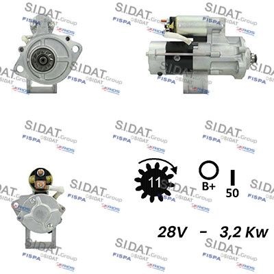 SIDAT S24MH0134 Starter motor M8T80373