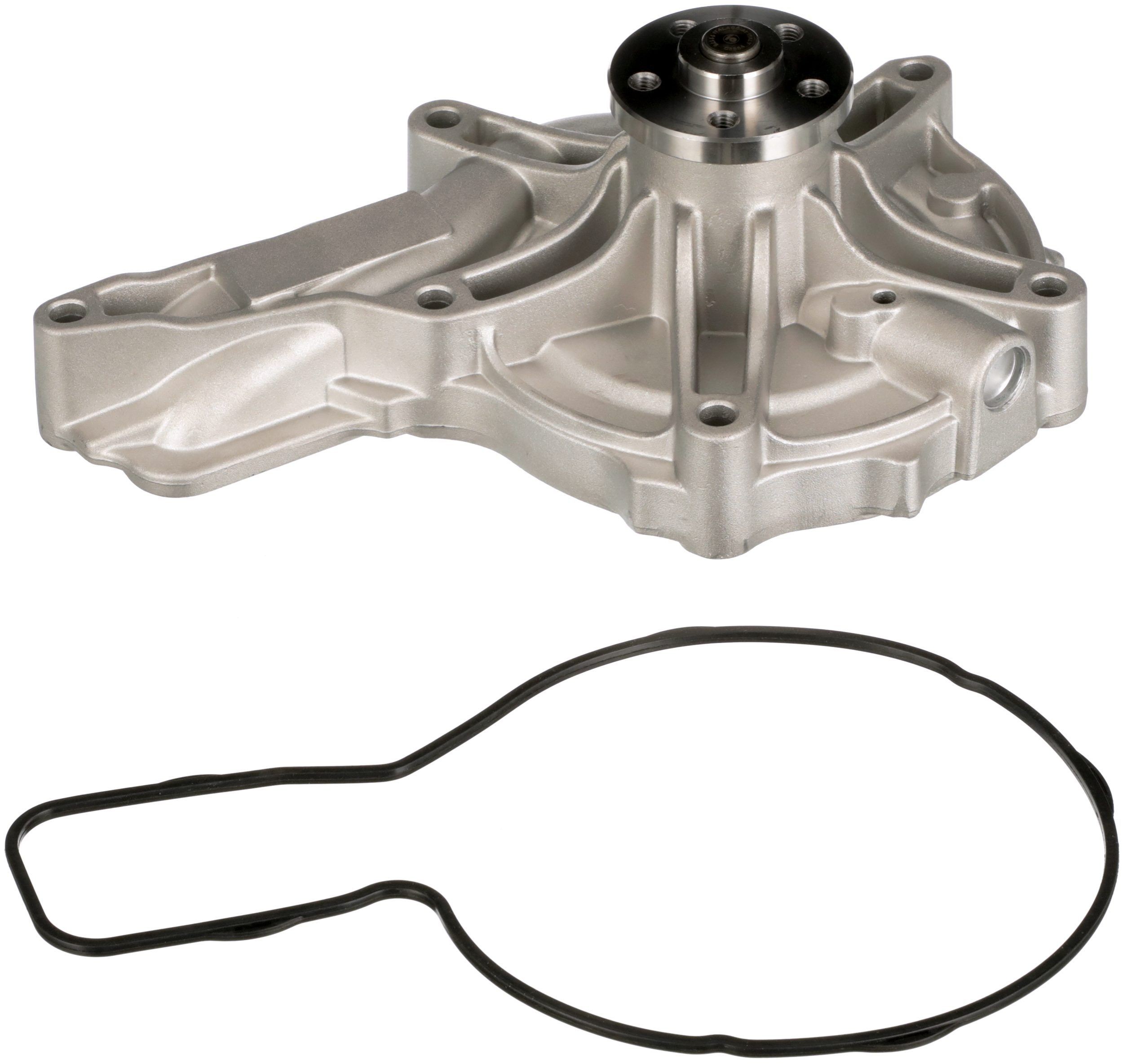 GATES 7702-15004 Water pump Metal, without belt pulley, for v-ribbed belt pulley, with gaskets/seals