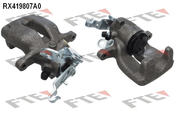 FTE 9290874 Brake caliper grey, Aluminium, Rear Axle Left, without holder
