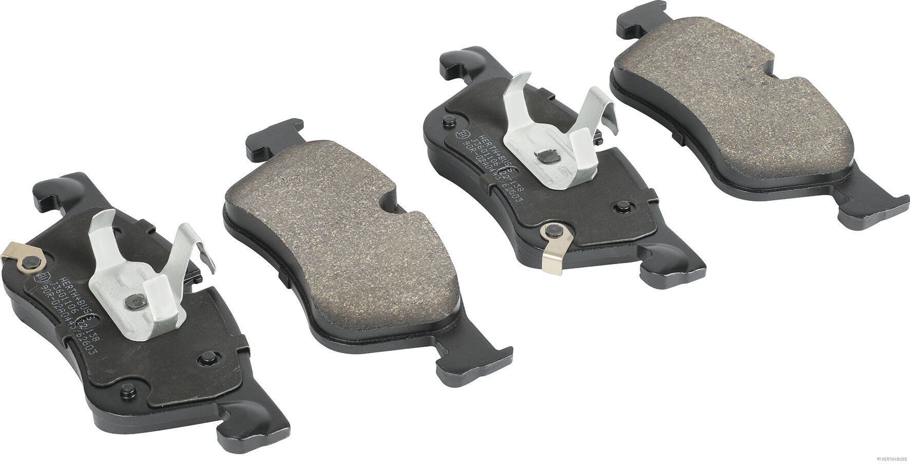 HERTH+BUSS JAKOPARTS J3601106 Brake pad set Front Axle, with acoustic wear warning