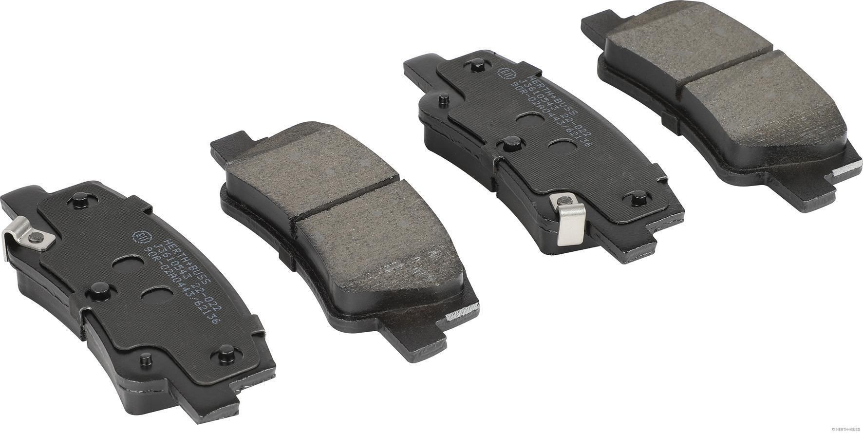 HERTH+BUSS JAKOPARTS with acoustic wear warning Height: 44,1mm, Width: 111,8mm, Thickness: 14,9mm Brake pads J3610543 buy