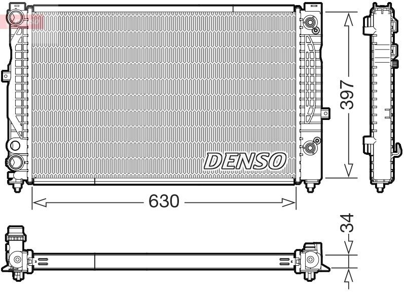 DENSO DRM32056 Engine radiator 4B0 121 251 AG
