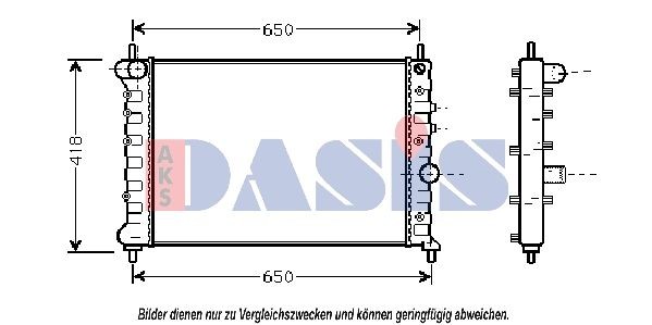 AKS DASIS 048163N Radiator cooling fan Ø: 370 mm, 12V, 400W, Electric, without radiator fan shroud