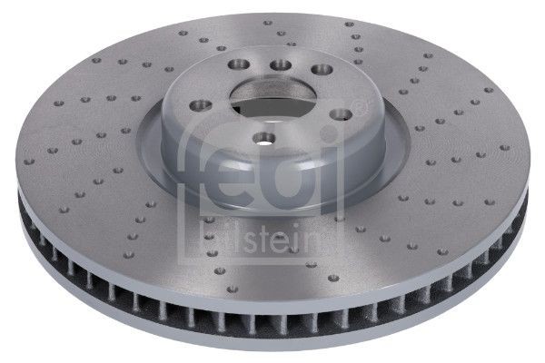 FEBI BILSTEIN 179593 Brake disc Front Axle Right, 395x36mm, 5x112, internally vented, slotted/perforated, Coated, High-carbon