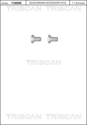 TRISCAN 8105116010 Bolt, brake disc 07136772426