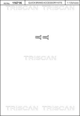 TRISCAN 8105 116012 Bolt, brake disc PORSCHE MACAN 2014 in original quality