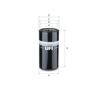 UFI 23.725.00 Oil filter 23518480