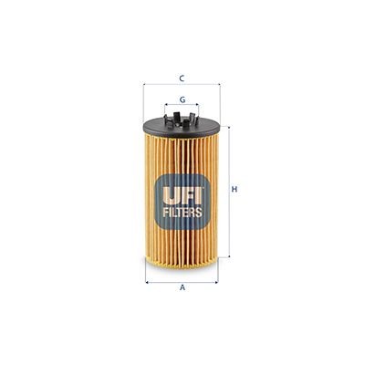UFI 25.257.00 Oil filter 07C115562 A