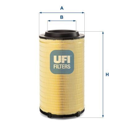 UFI 499mm, 267mm, Filter Insert Height: 499mm Engine air filter 27.F27.00 buy