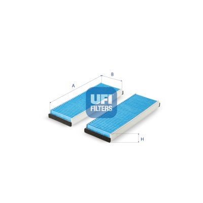 UFI Air conditioner filter MAZDA MPV 2 (LW) new 34.283.00