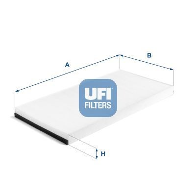 UFI Filter Insert, 458 mm x 237 mm x 30 mm Width: 237mm, Height: 30mm, Length: 458mm Cabin filter 53.439.00 buy