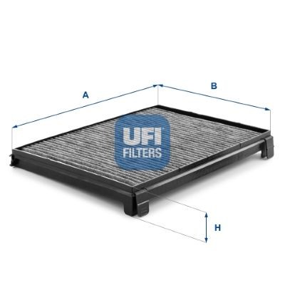 UFI Filter Insert, 341 mm x 244 mm x 42 mm Width: 244mm, Height: 42mm, Length: 341mm Cabin filter 54.352.00 buy