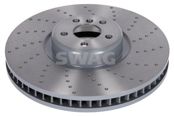 SWAG Front Axle Right, 395x36mm, 5x112, internally vented, slotted/perforated, Coated, High-carbon Ø: 395mm, Rim: 5-Hole, Brake Disc Thickness: 36mm Brake rotor 33 10 4967 buy