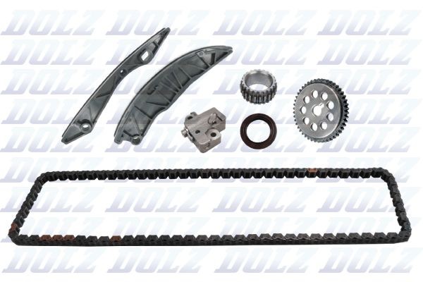 SKCH015 DOLZ Timing chain set TOYOTA with gears, Closed chain