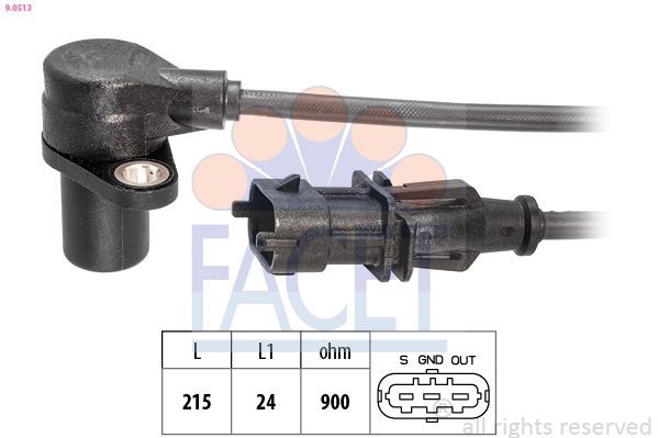 FACET 9.0513 Kurbelwellensensor für DAF XF 105 LKW in Original Qualität