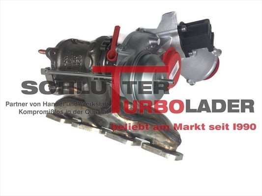 Turbocharger SCHLÜTTER TURBOLADER Exhaust Turbocharger, with attachment material, with oil supply line - 166-00022
