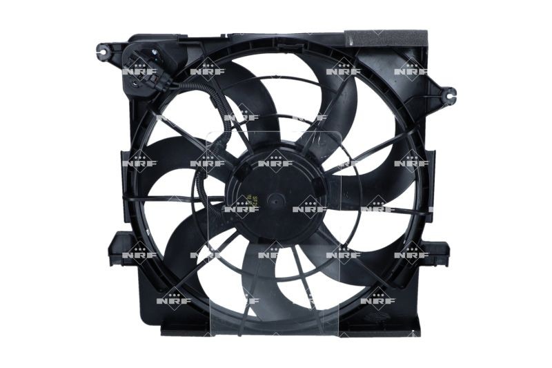 NRF 47999 Radiator cooling fan 12V, with radiator fan shroud