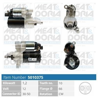 MEAT & DORIA 5010375 Starter motor 079-911-021-D
