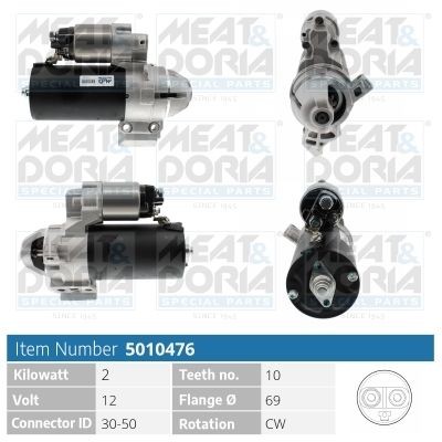 MEAT & DORIA 5010476 Starter motor 12-41-7-801-203