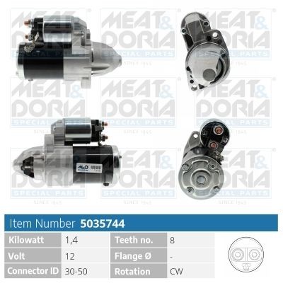 MEAT & DORIA 5035744 Starter motor M0T21571