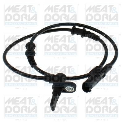 MEAT & DORIA 1st front axle, 2-pin connector, 660mm Length: 660mm, Number of pins: 2-pin connector Sensor, wheel speed 901339 buy