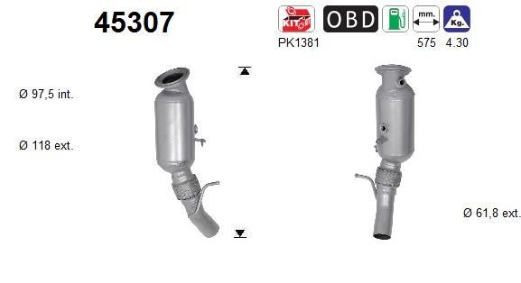 AS 45307 Catalytic converter BMW X3 F25