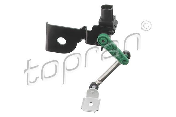 Sensor, xenon light (headlight range adjustment) TOPRAN Front Axle, only fitted on one side, with holder, with rod assembly, with coupling rod - 623 165